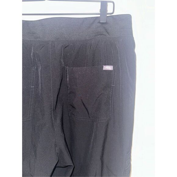 FIGS Zamora Scrub Buttons Joggers Black Size 2XL - Picture 4 of 5